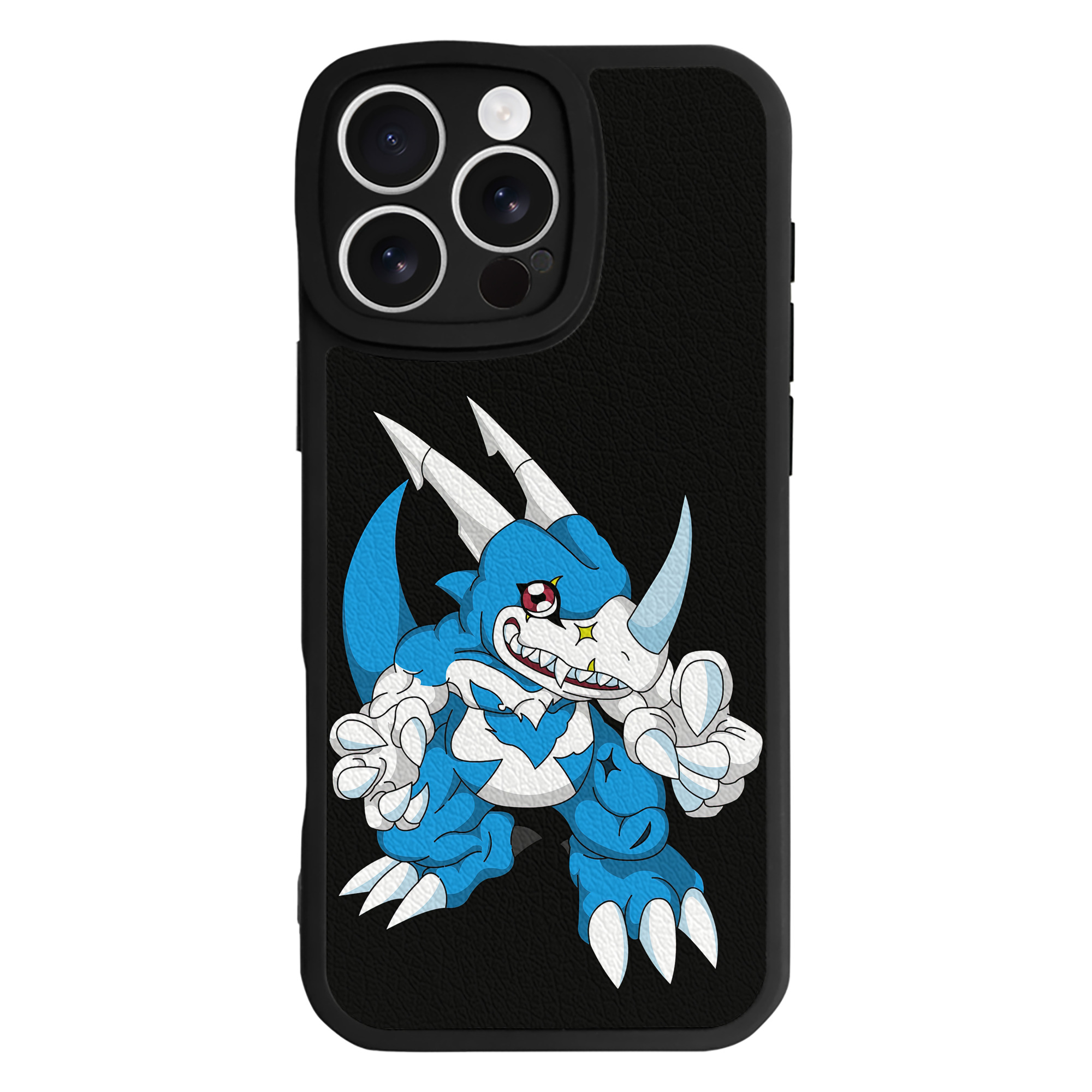 （画像用） Digimon デジタルモンスター/デジモン 【iPhone 16シリーズ対応】シリコンスマホケース（レザー調） 材質：シリコン